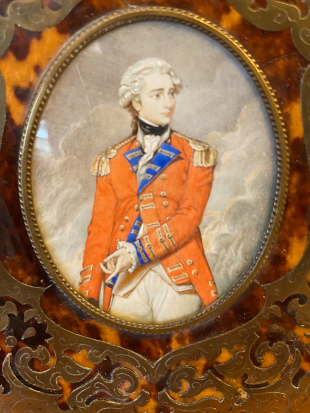 Larger sized portrait miniature of general sir Charles Stuart  signed Smart  View IV