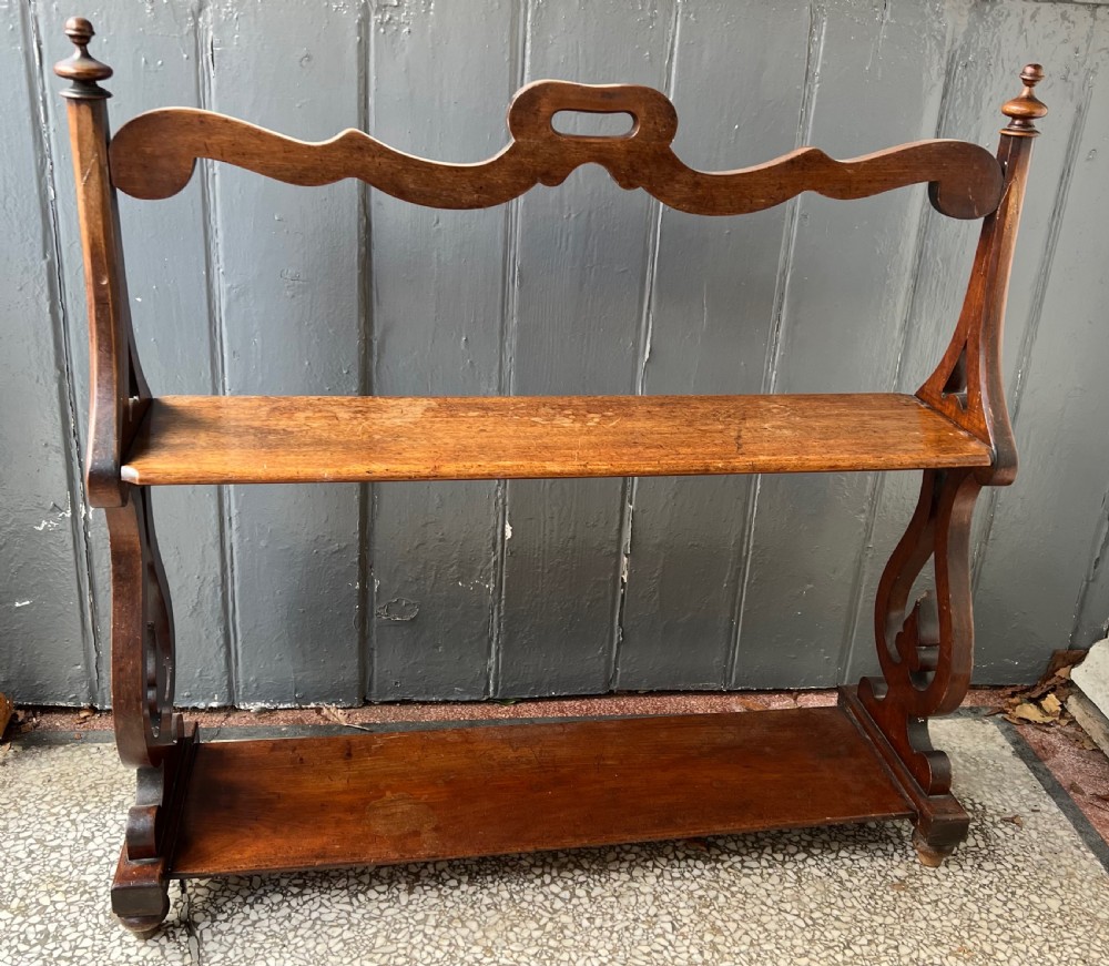 C19th Two tier portable bookcase 