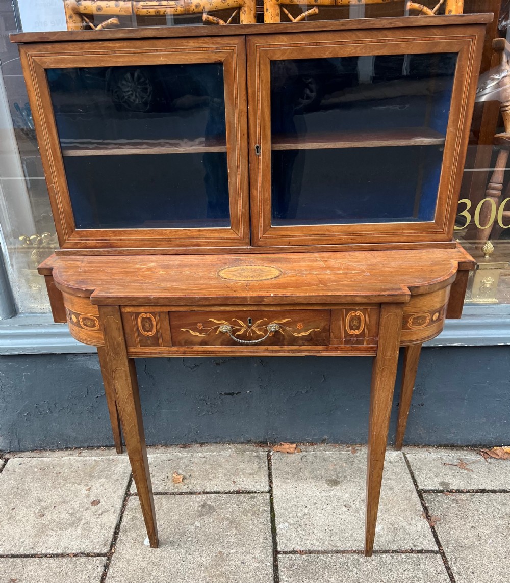 Georgian inlaid table cabinet  View IX
