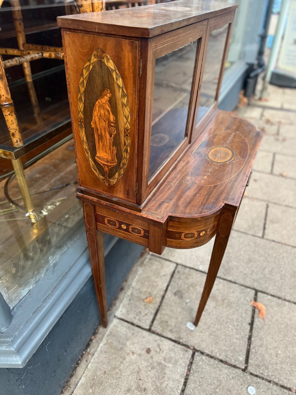 Georgian inlaid table cabinet  View XI