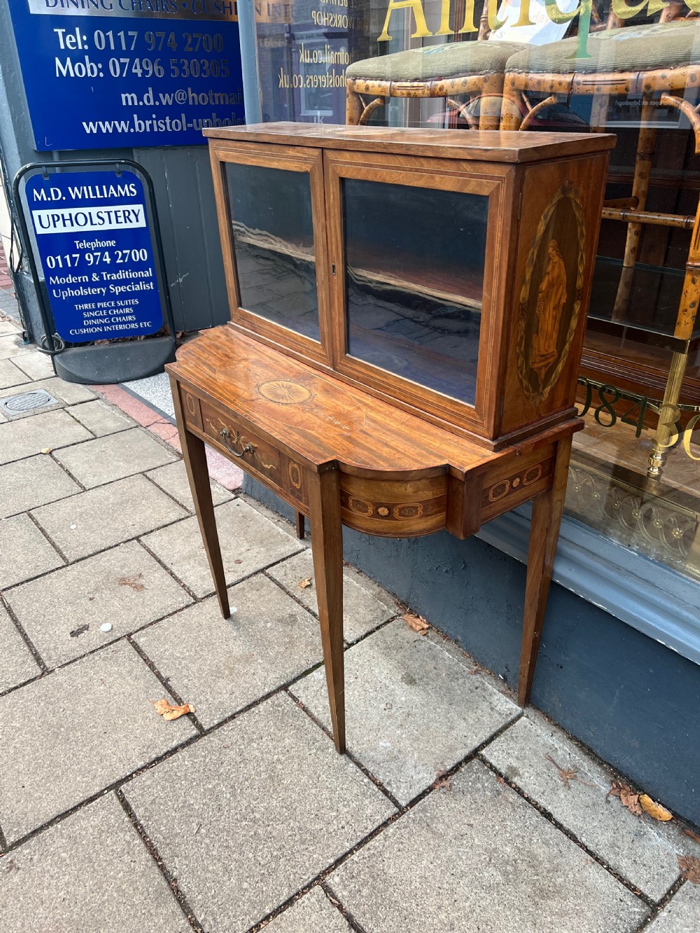 Georgian inlaid table cabinet  View XIV