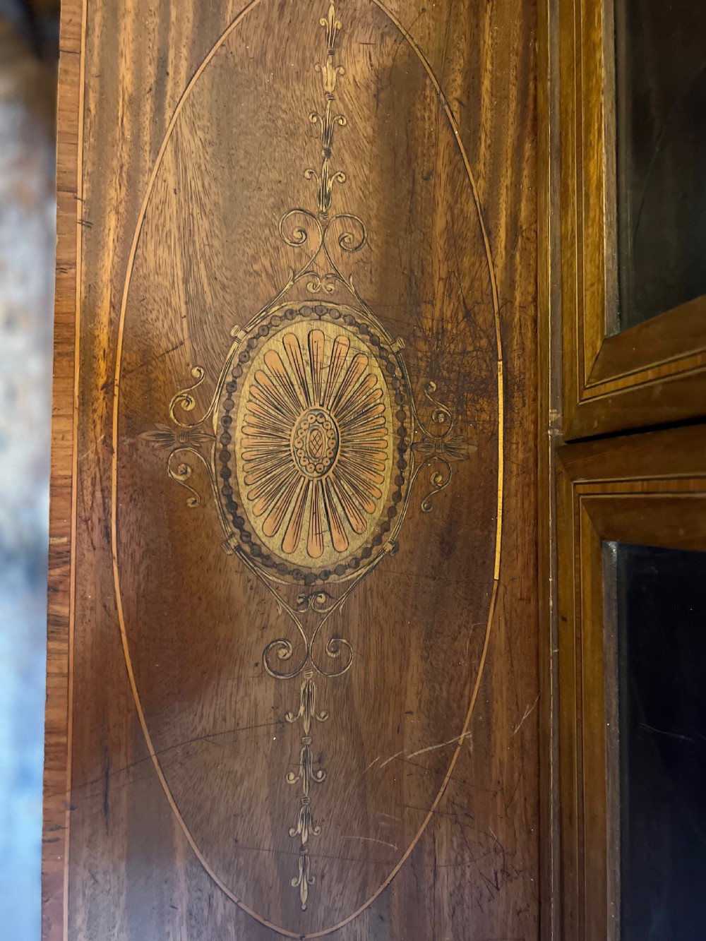 Georgian inlaid table cabinet  View XV