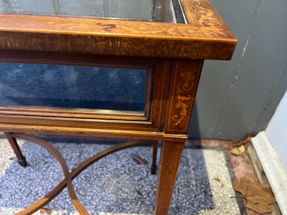 Edwardian inlaid Bijouterie table  View IV