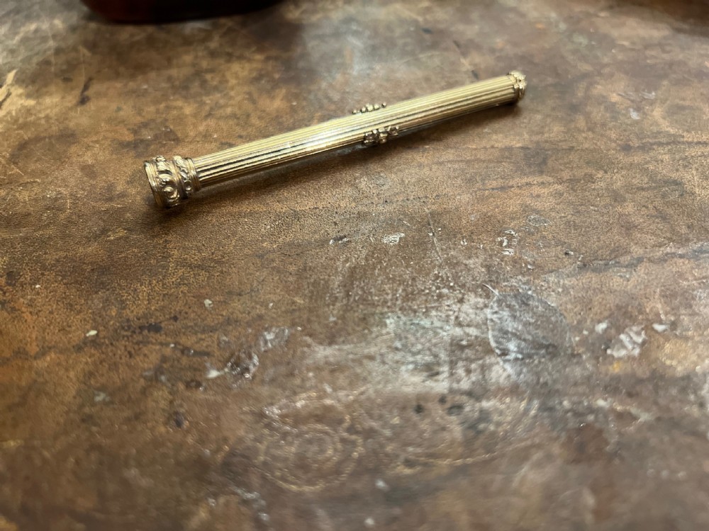 Gold combination propelling pen and pencil by S. Morden & Co  View III