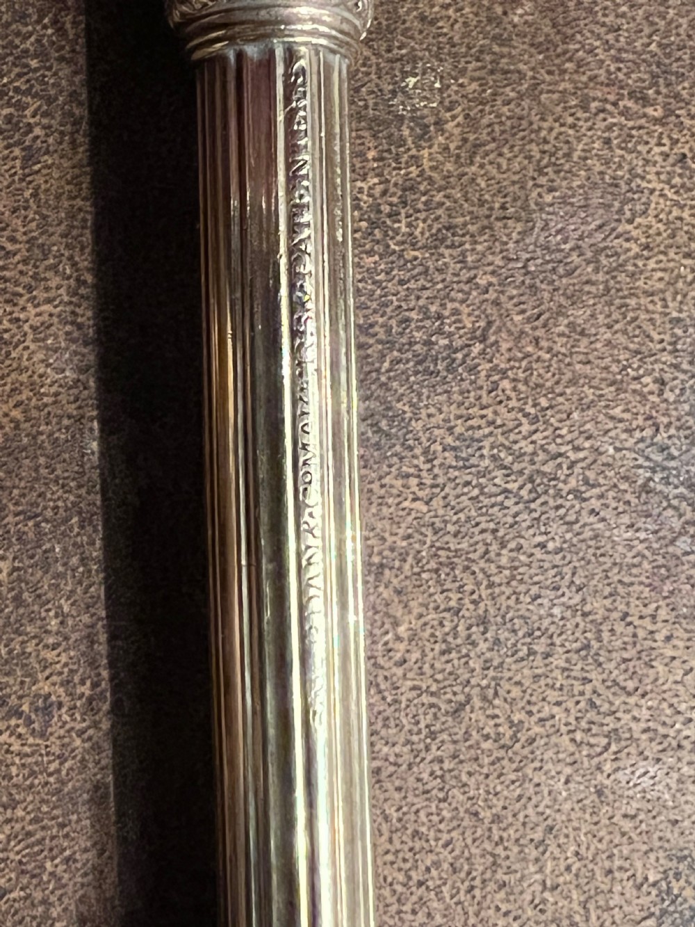 Gold combination propelling pen and pencil by S. Morden & Co  View V