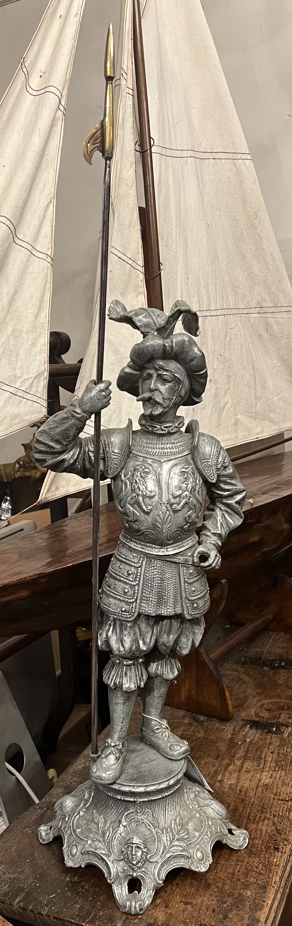 Large Pewter  figure of Don Juan 
