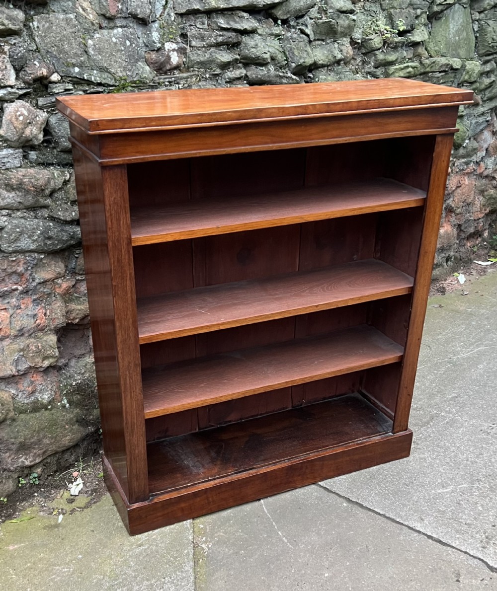 C19th small walnut bookcase 
