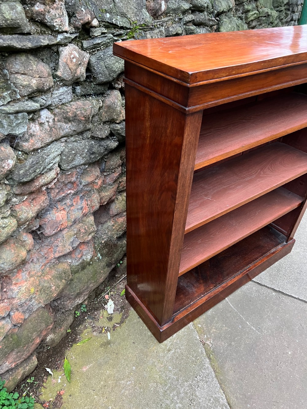 C19th small walnut bookcase  View II