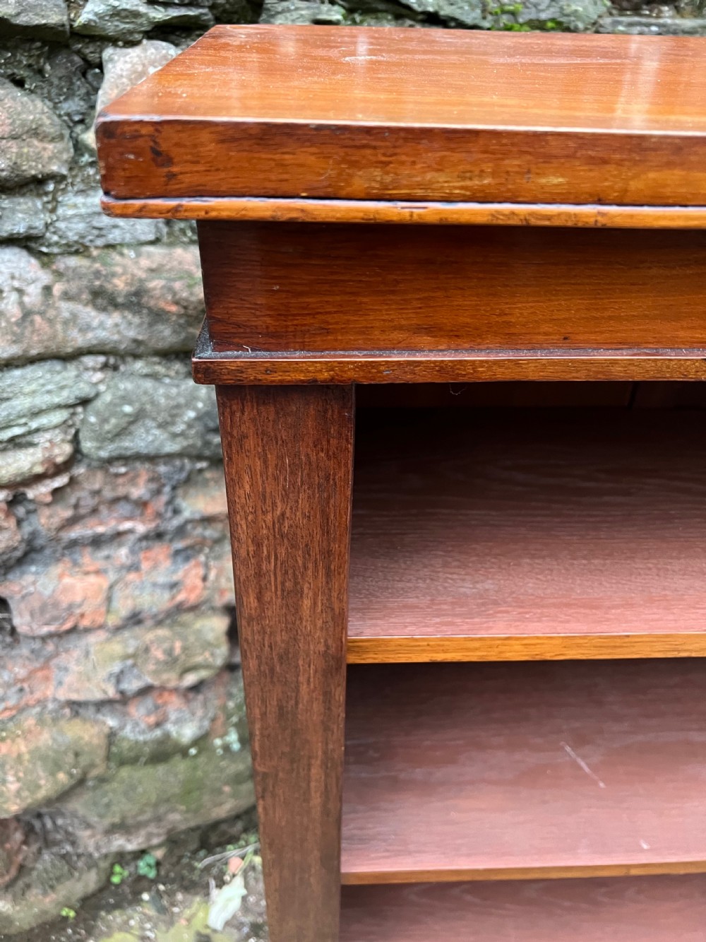 C19th small walnut bookcase  View IV