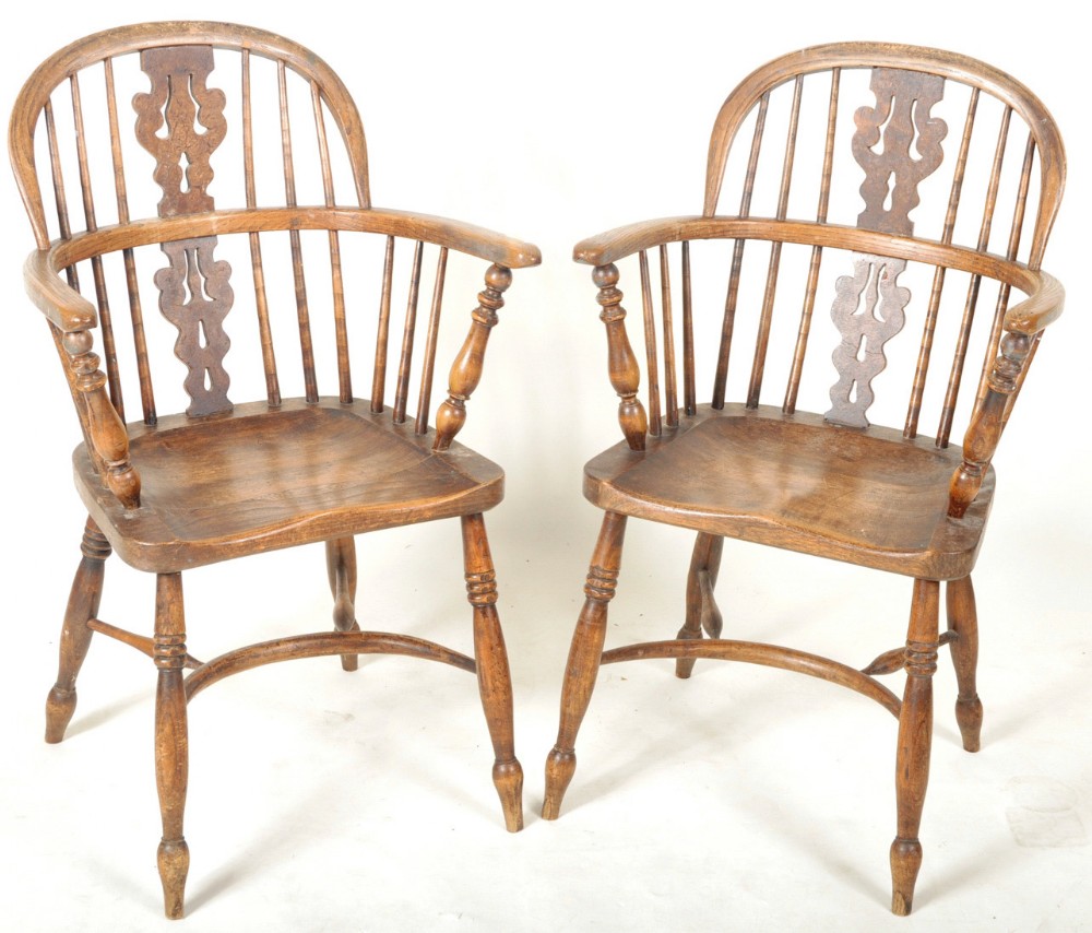 C19th Windsor armchairs 