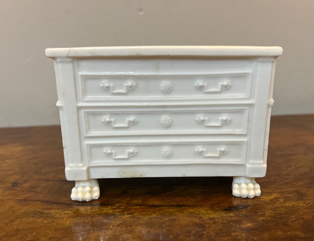 French Blanca de chine model commode inkwell  View IV