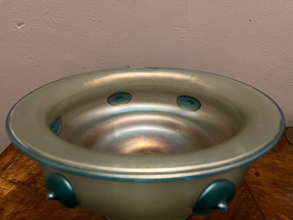 Large Loetz Orpheus pattern bowl circa 1904 View III