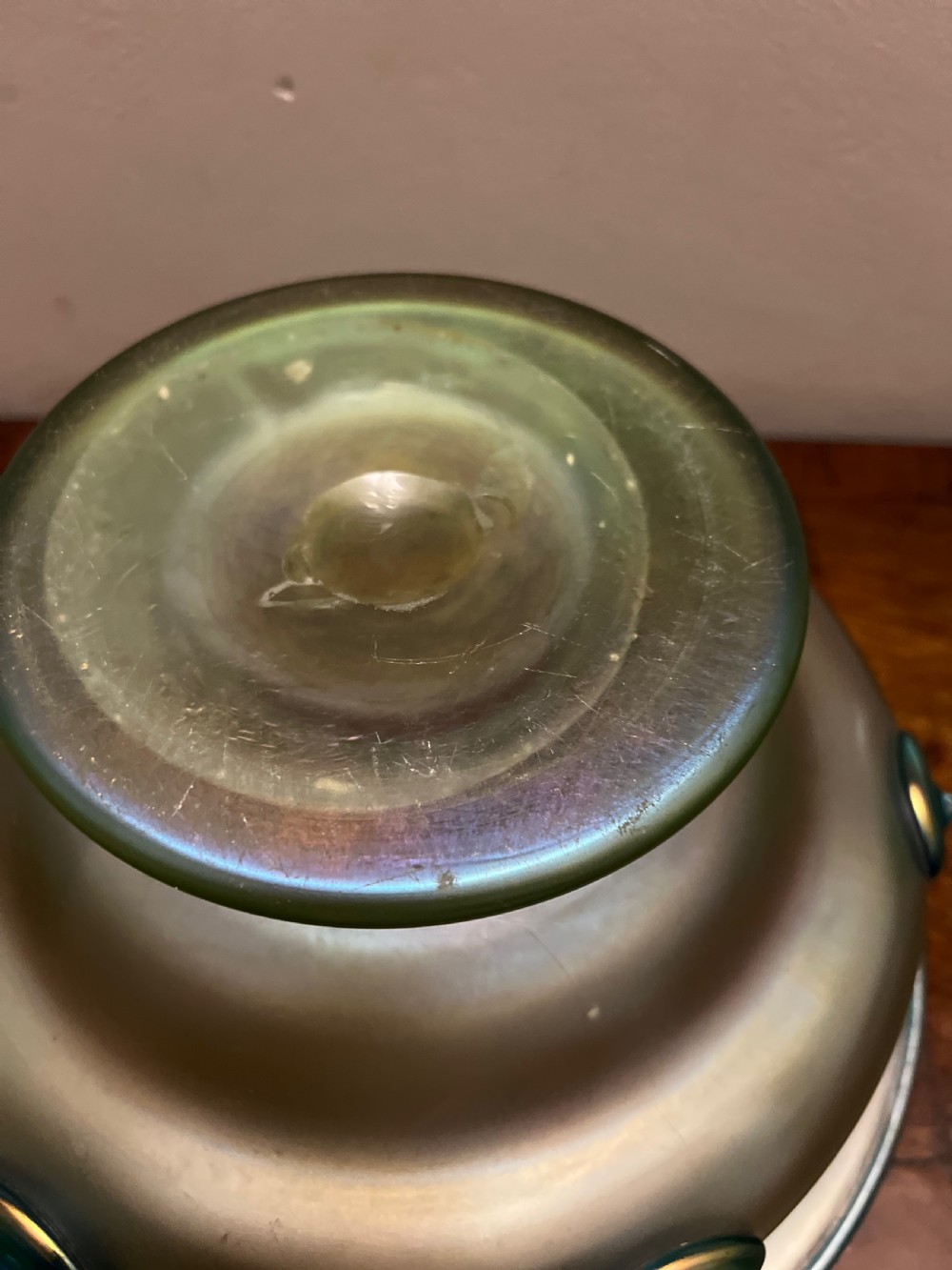 Large Loetz Orpheus pattern bowl circa 1904 View IV