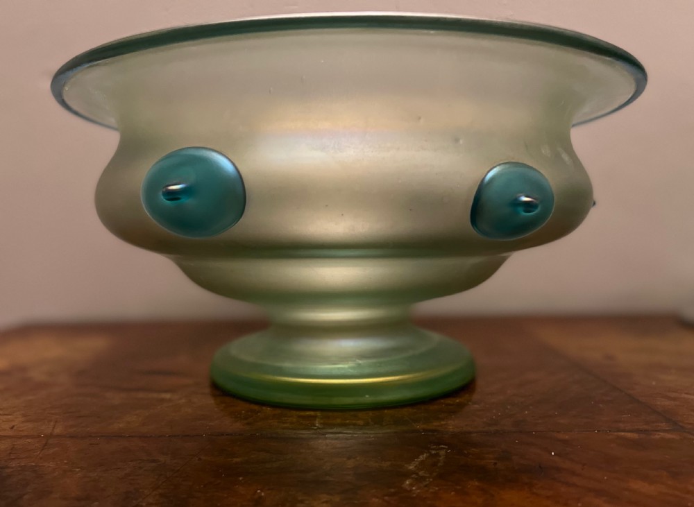 Large Loetz Orpheus pattern bowl circa 1904 View XI