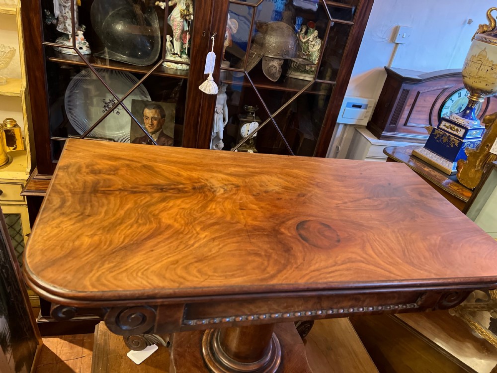 C19th Regency Mahogany tea table  View VI