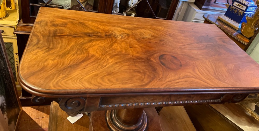 C19th Regency Mahogany tea table  View VII