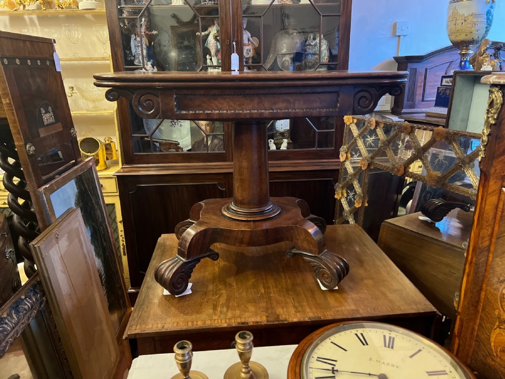 C19th Regency Mahogany tea table  View VIII