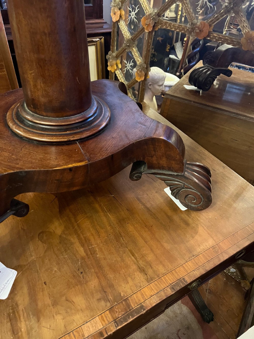 C19th Regency Mahogany tea table  View IX