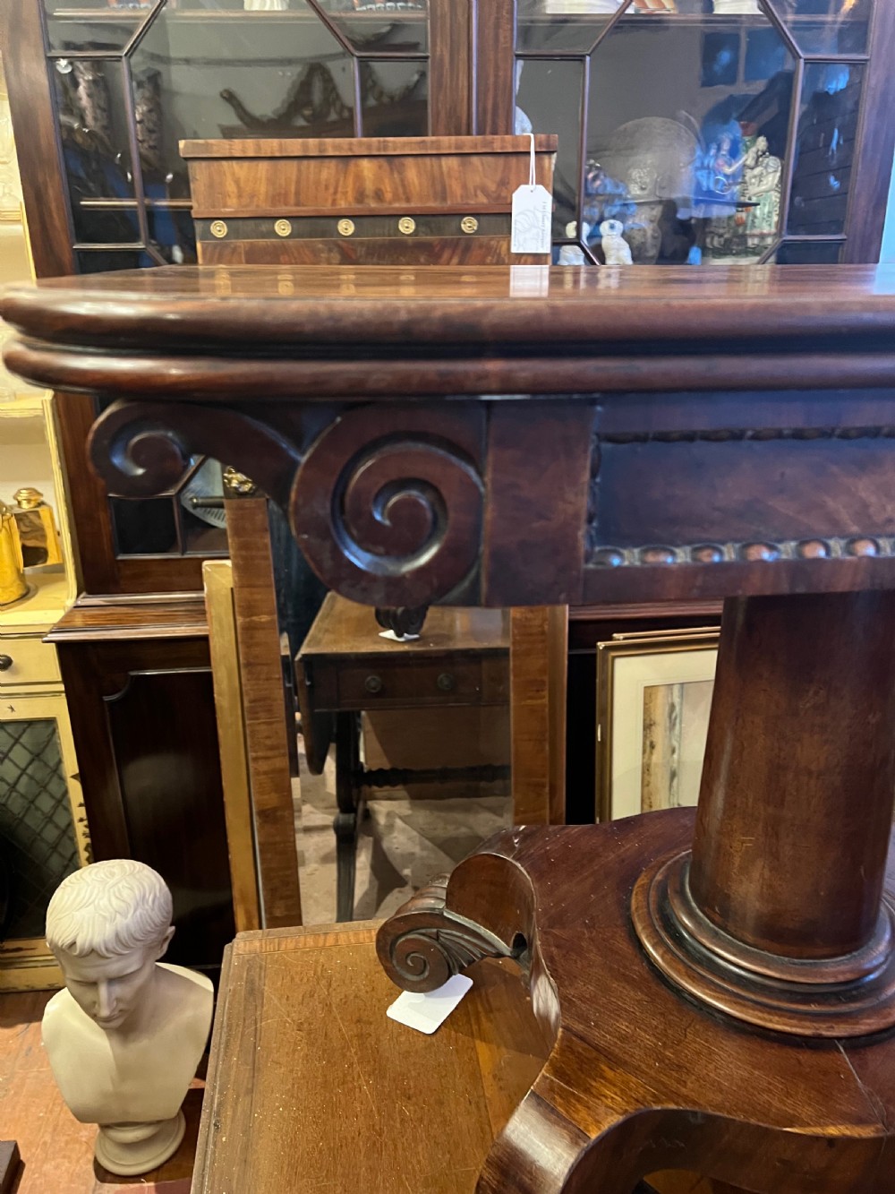 C19th Regency Mahogany tea table  View XI
