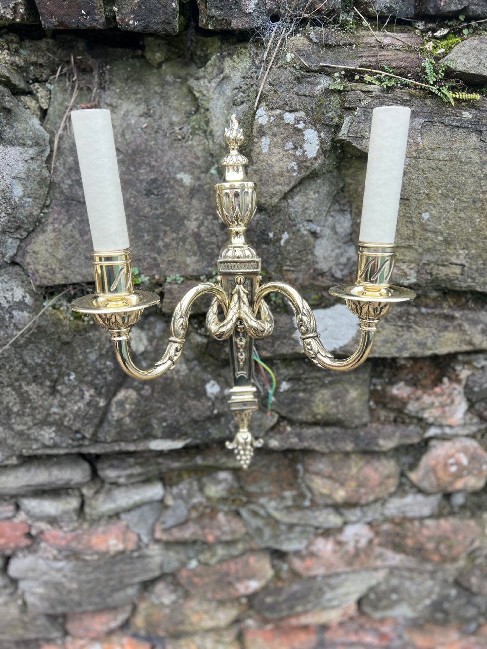 Pair of adams style Edwardian wall lights  View VI