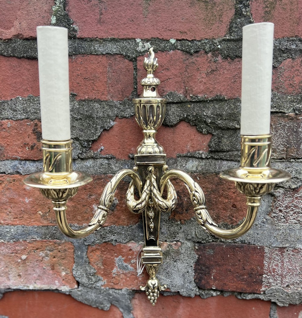 Pair of adams style Edwardian wall lights  View IX