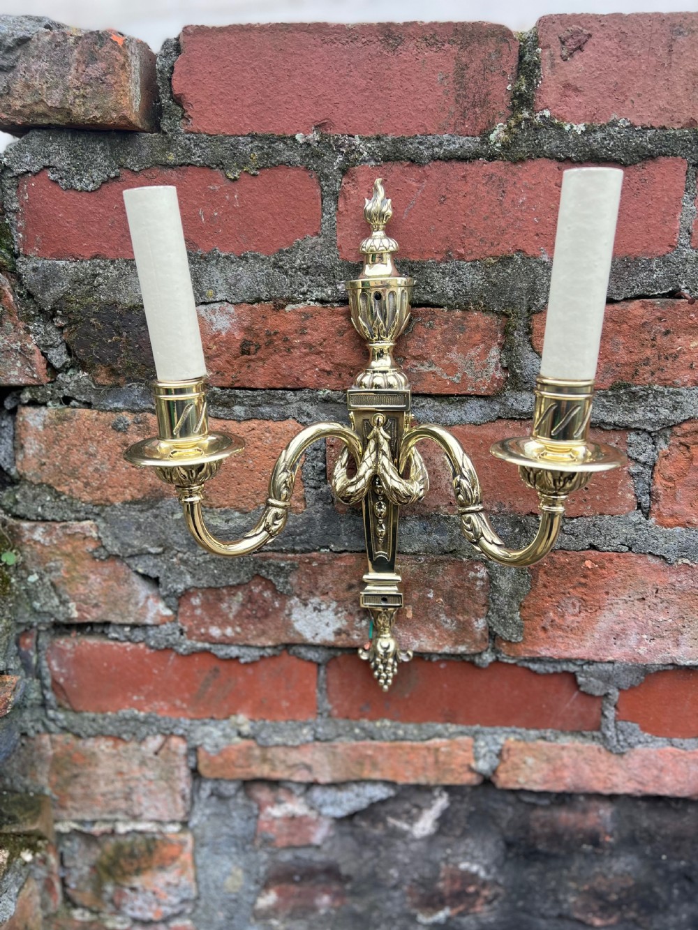 Pair of adams style Edwardian wall lights  View X