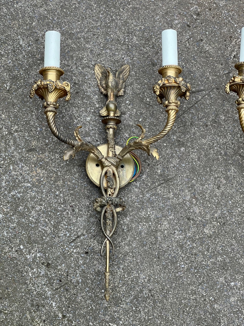A pair of ormolu regency candle sconces  View II