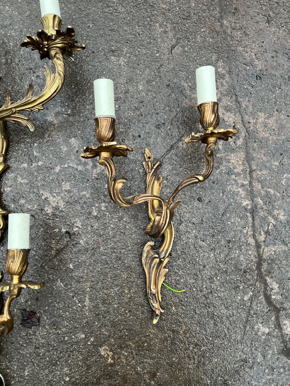 Set of four wall lights in the rococo taste  View III