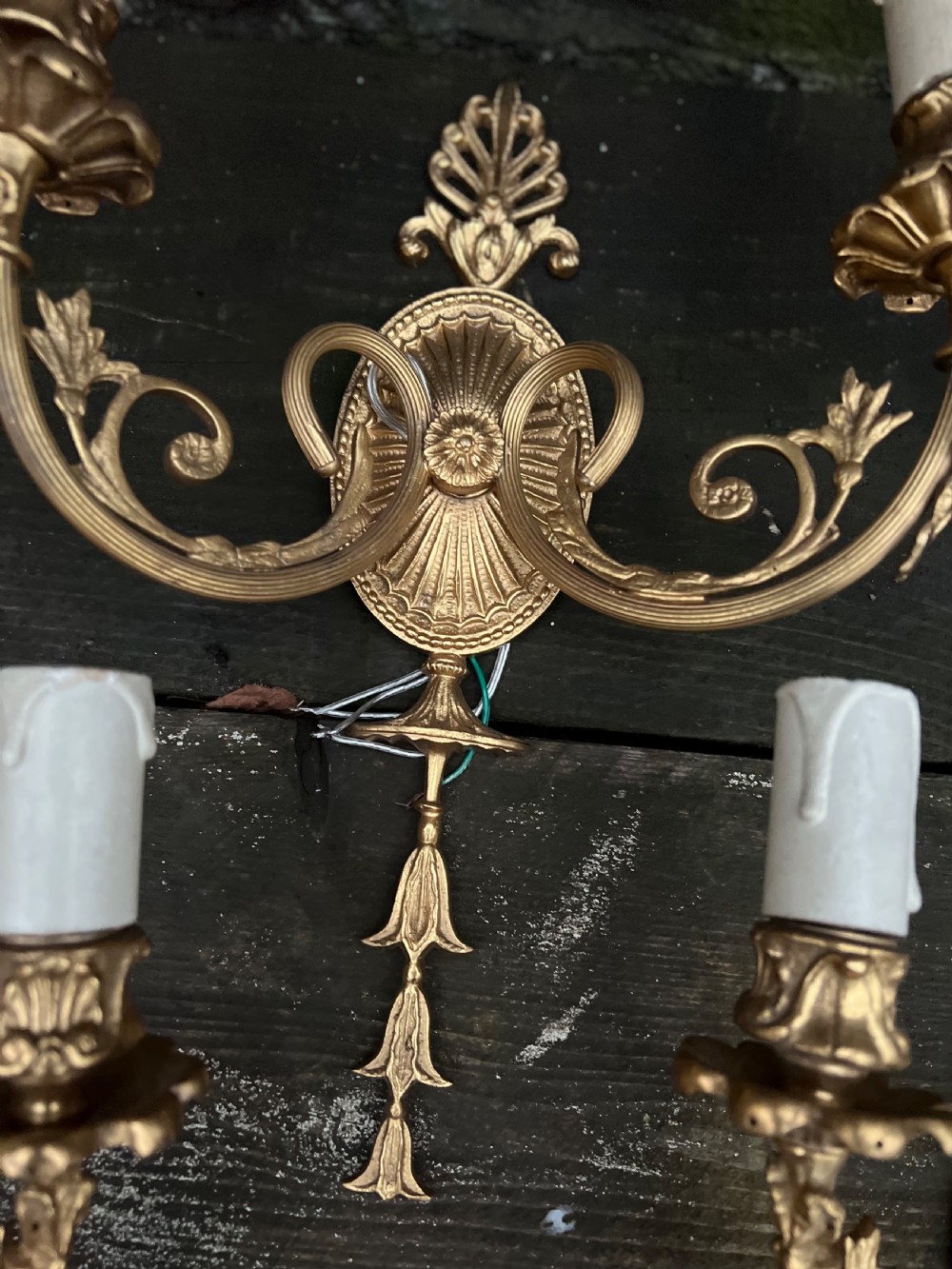 Set of three Edwardian classical style wall lights  View IV