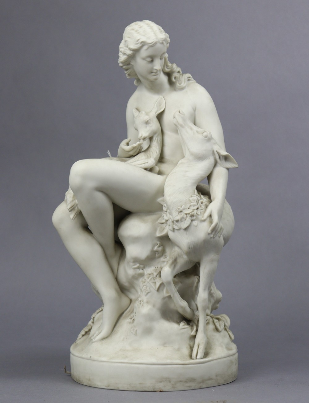 Parian sculpture of a wood nymph after Charles Birch 