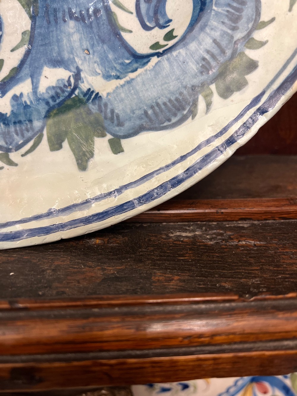 Delft polychrome charger C1760 Bristol  View II