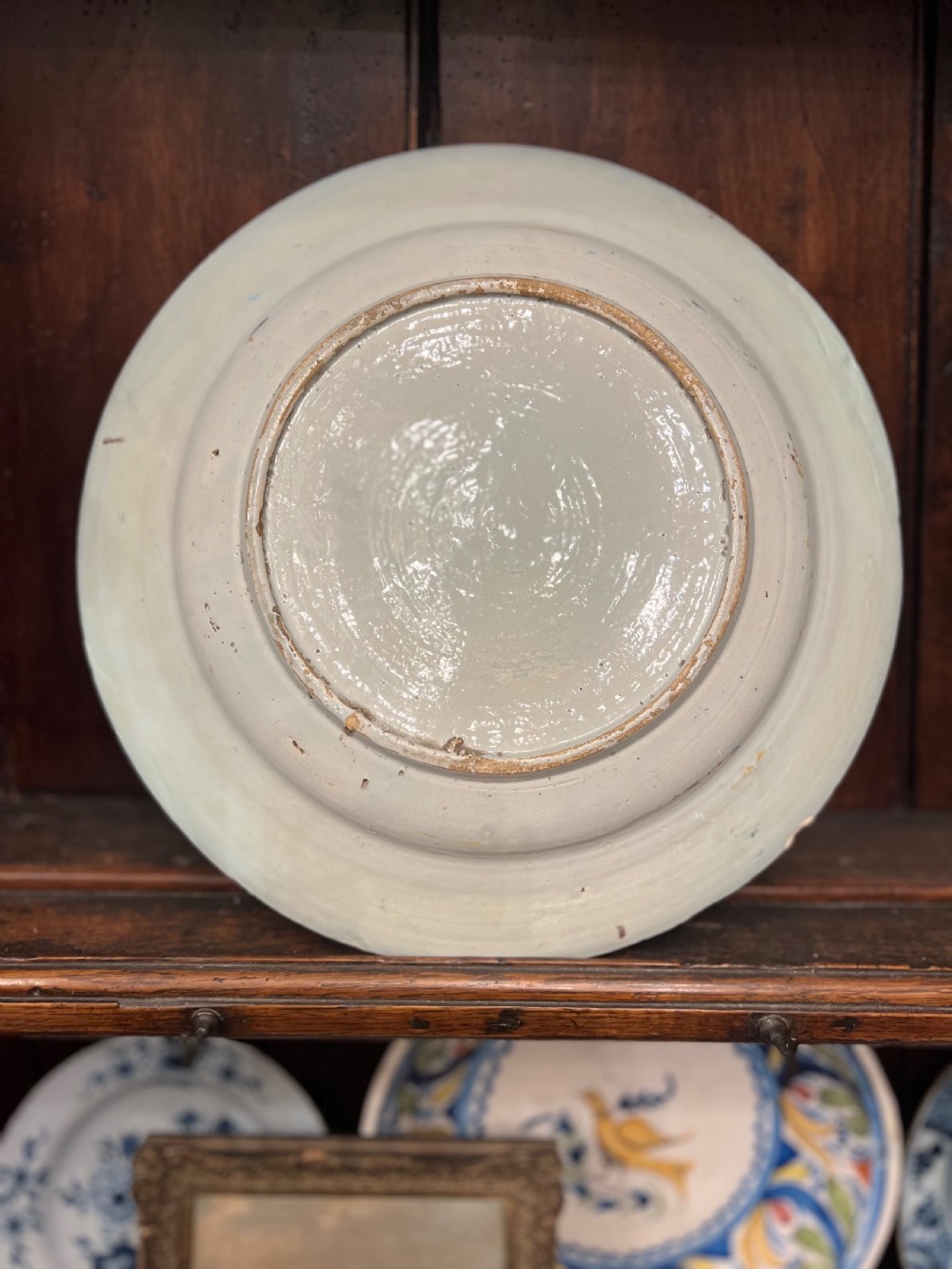Delft polychrome charger C1760 Bristol  View V