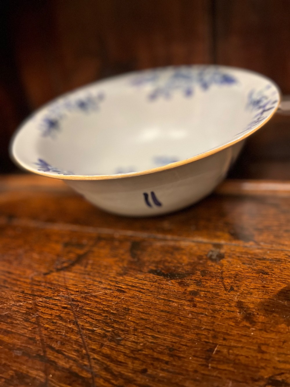 Delft blue and white bowl c 1760 bristol View II