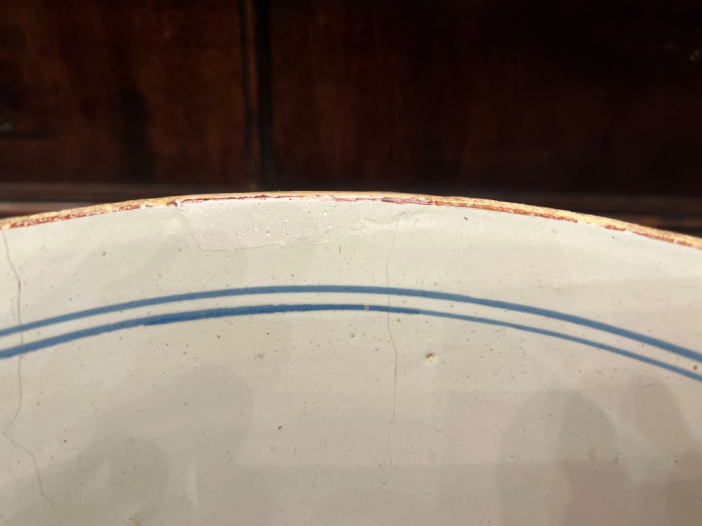 A large delft polychrome bowl C1760 bristol  View IV