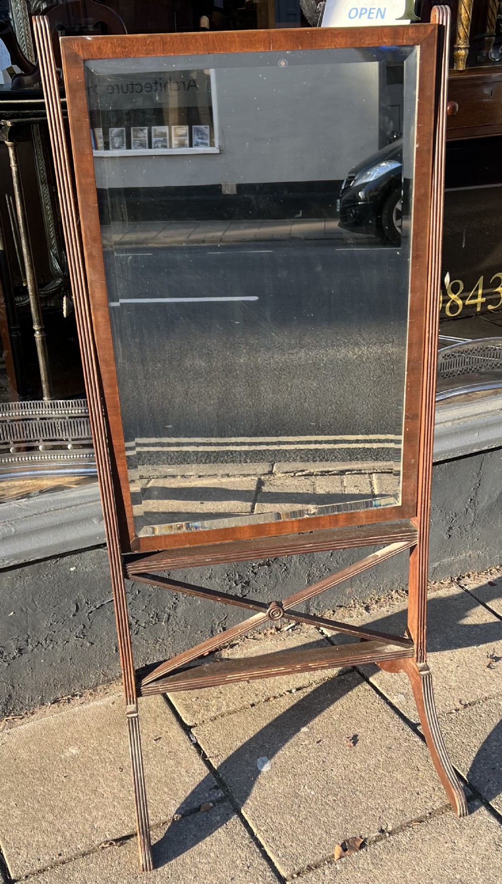 Regency cheval mirror