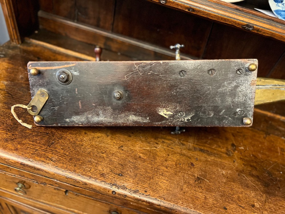 George III mahogany and brass mechanical bellows View VIII