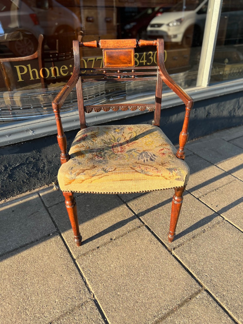 C18th Sheraton armchair 
