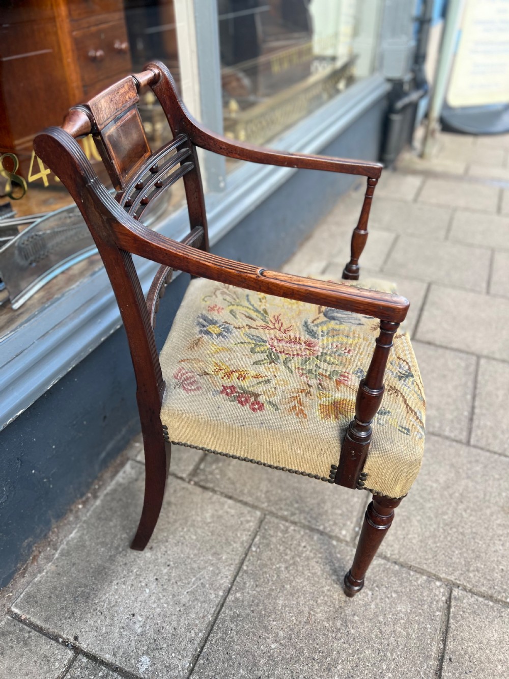 C18th Sheraton armchair  View VI