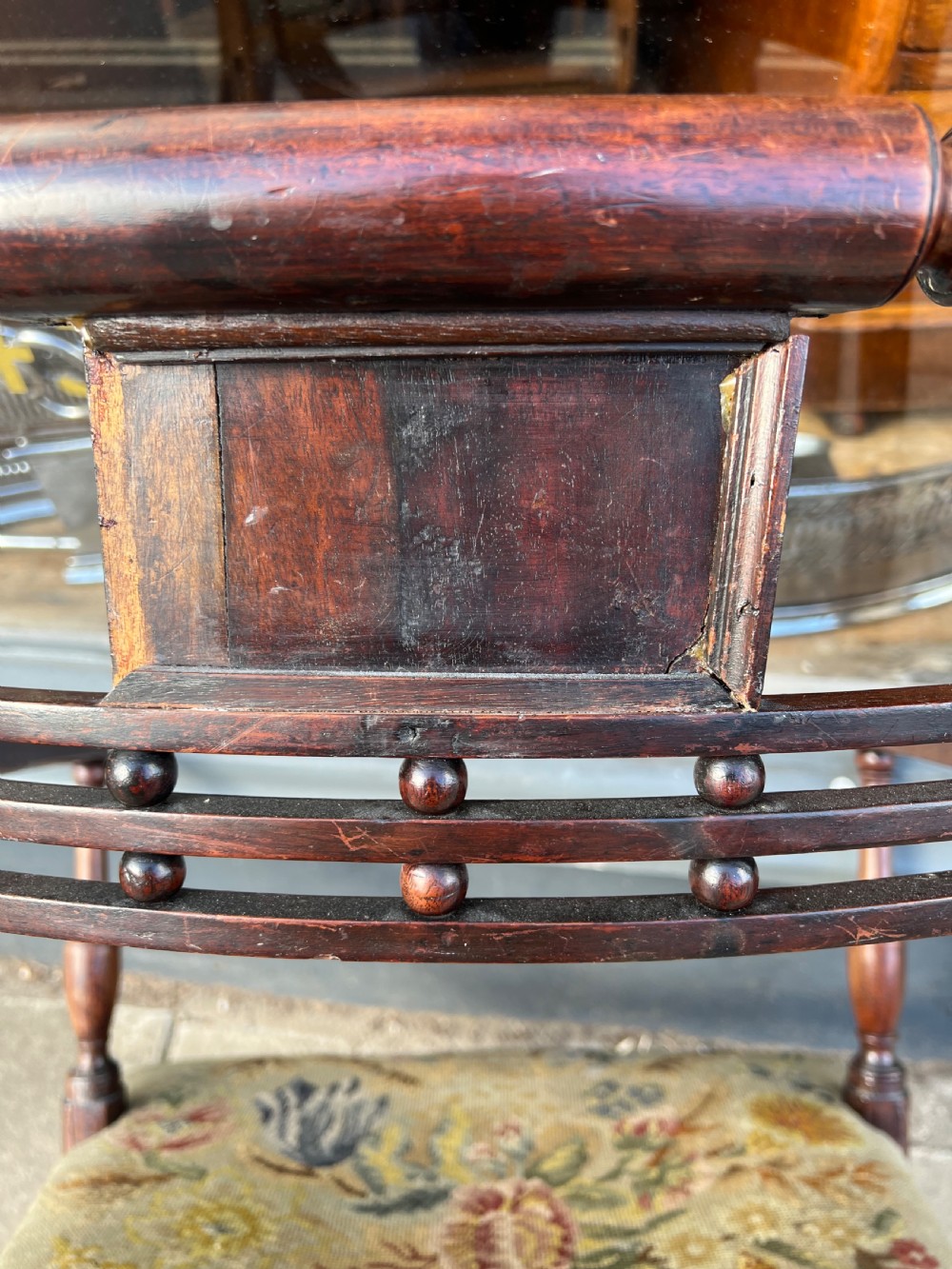 C18th Sheraton armchair  View X