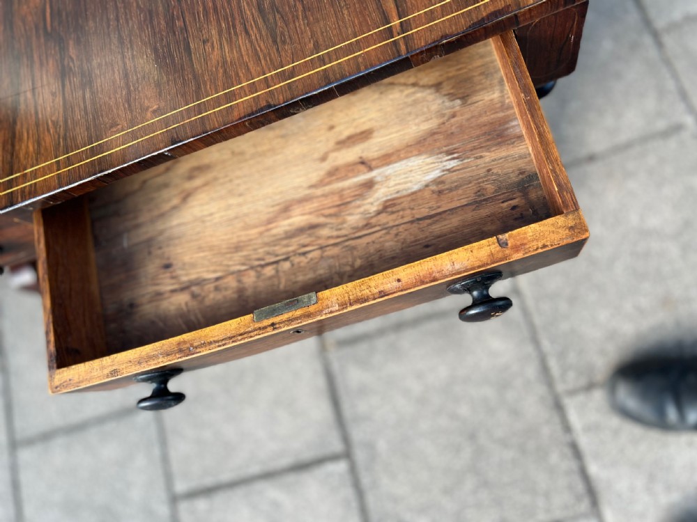 C19th rosewood library or writing table View VII