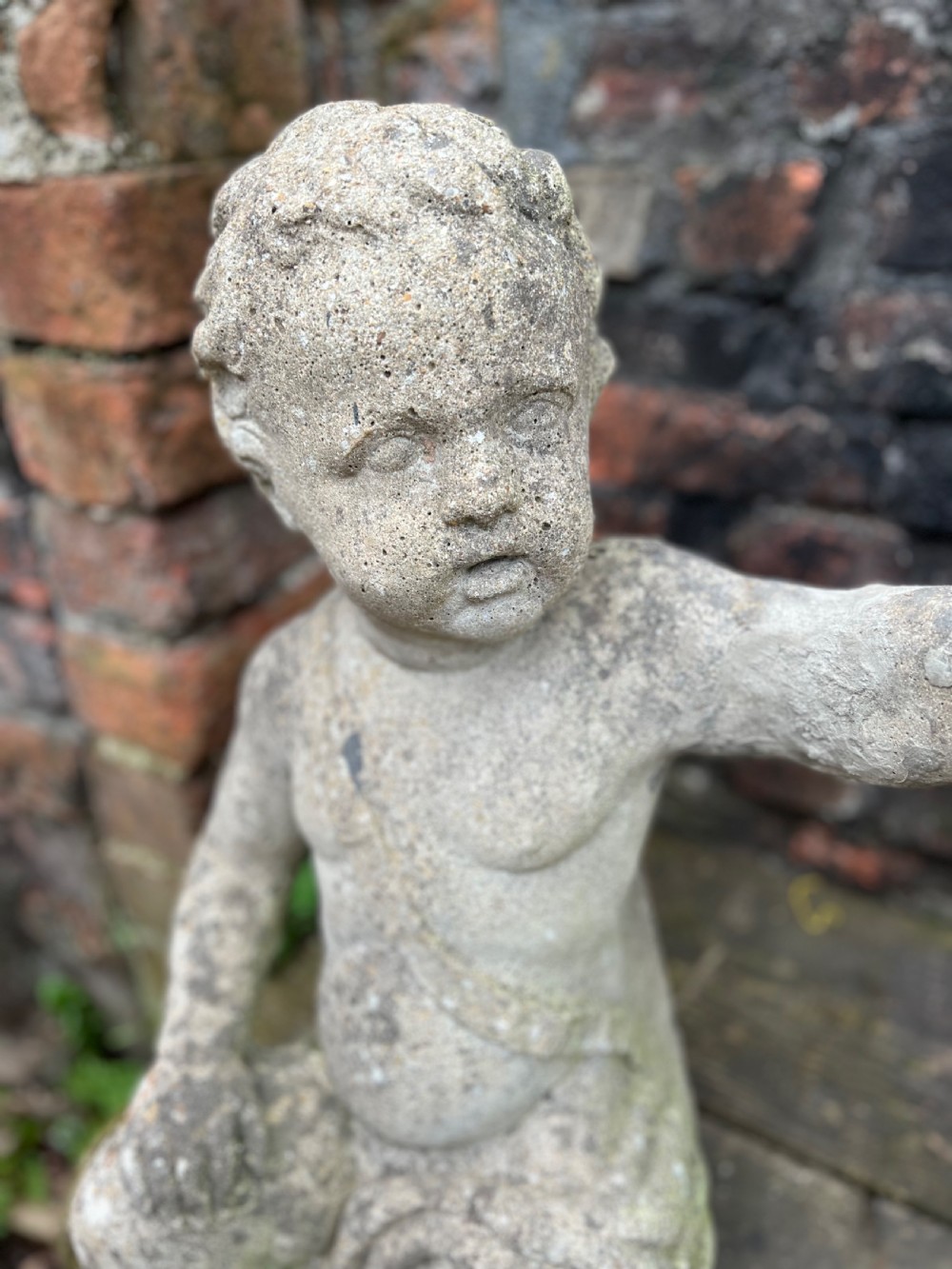 Large pair of putti holding aloft fruit  View IV