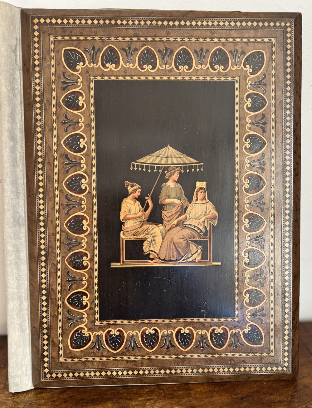 C19th sorrento inlaid blotter folder View II
