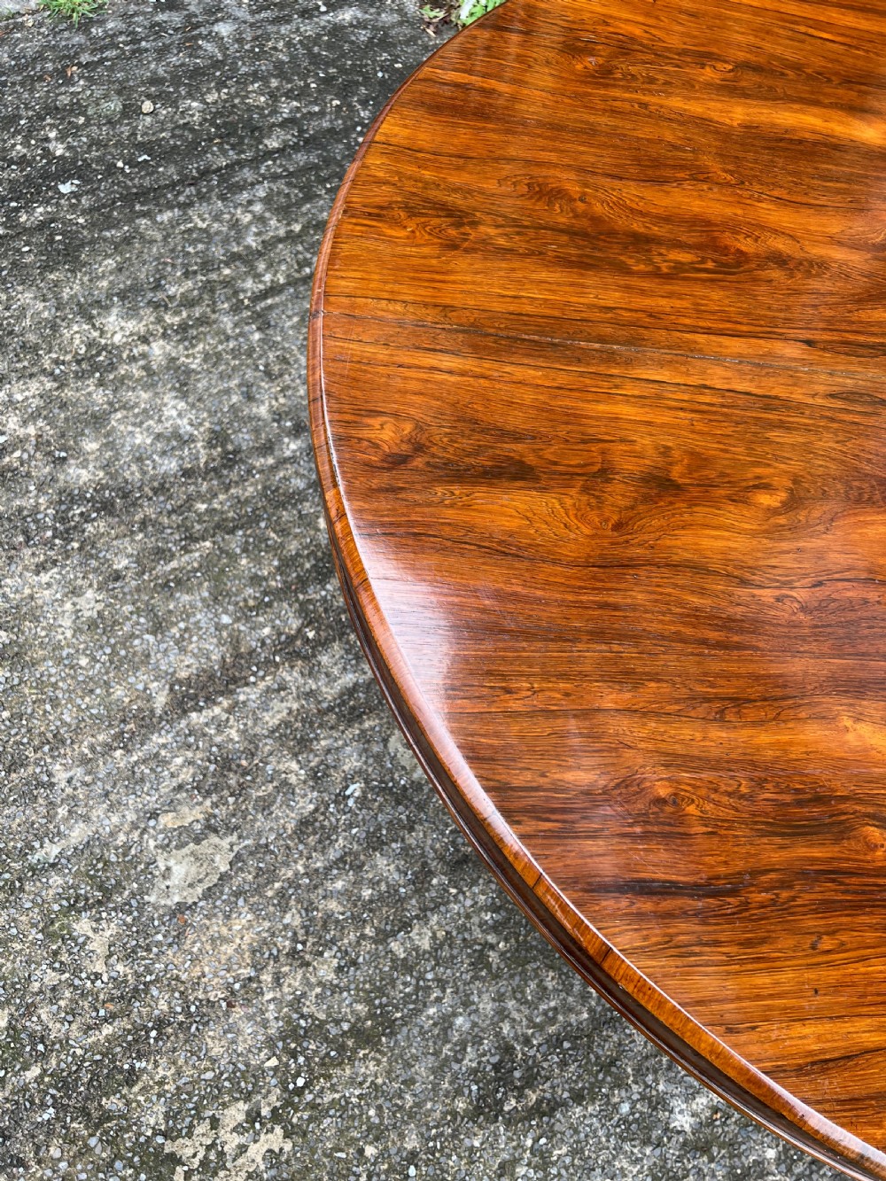 C19th Large rosewood circular dining table  View V