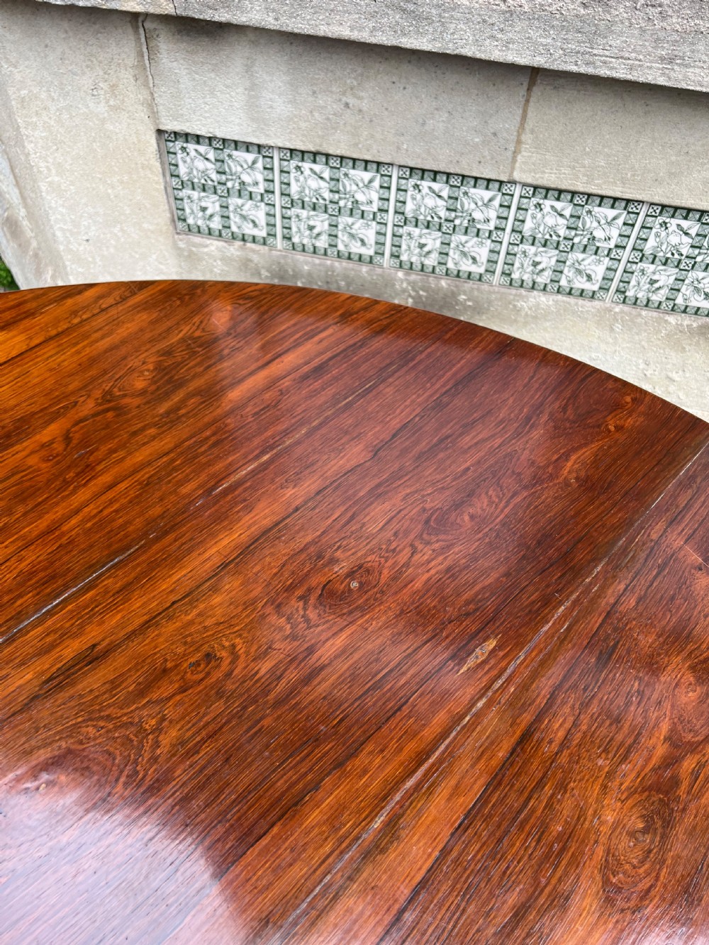 C19th Large rosewood circular dining table  View XI