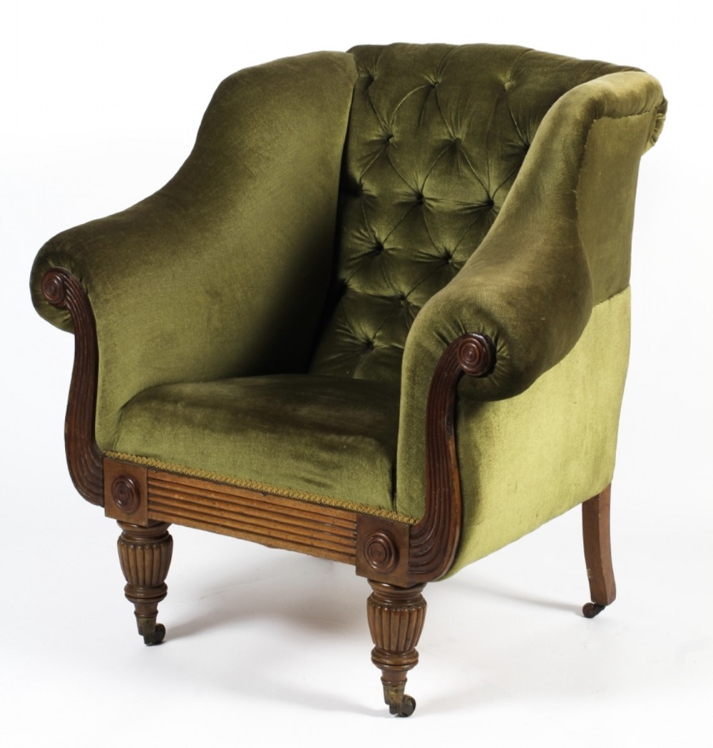 William IV library armchair 