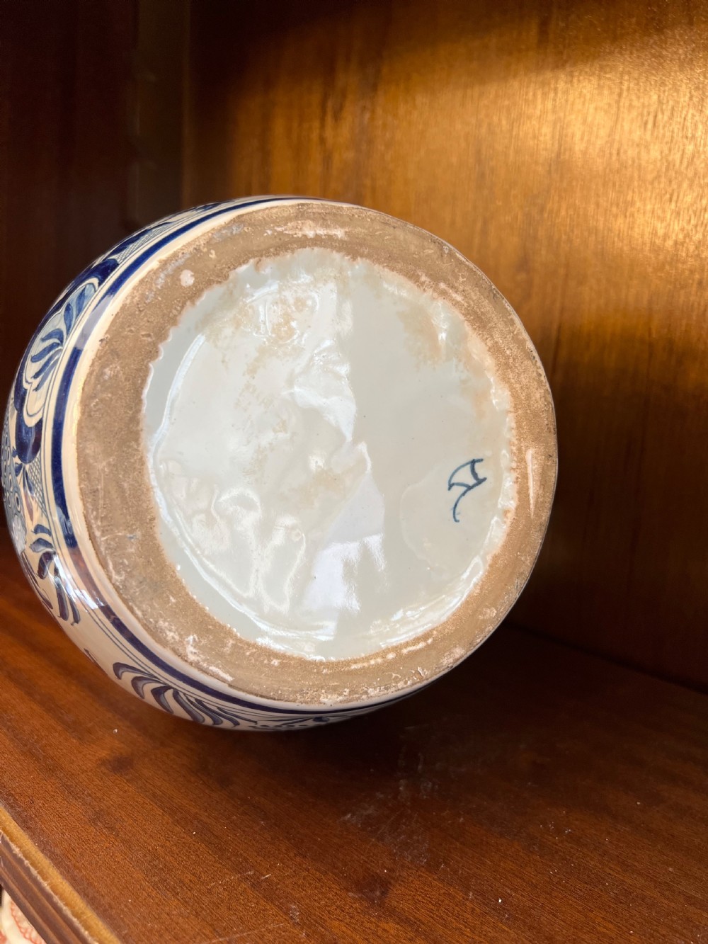 Pair of delft gourd shaped vases C1900-1910 View IV