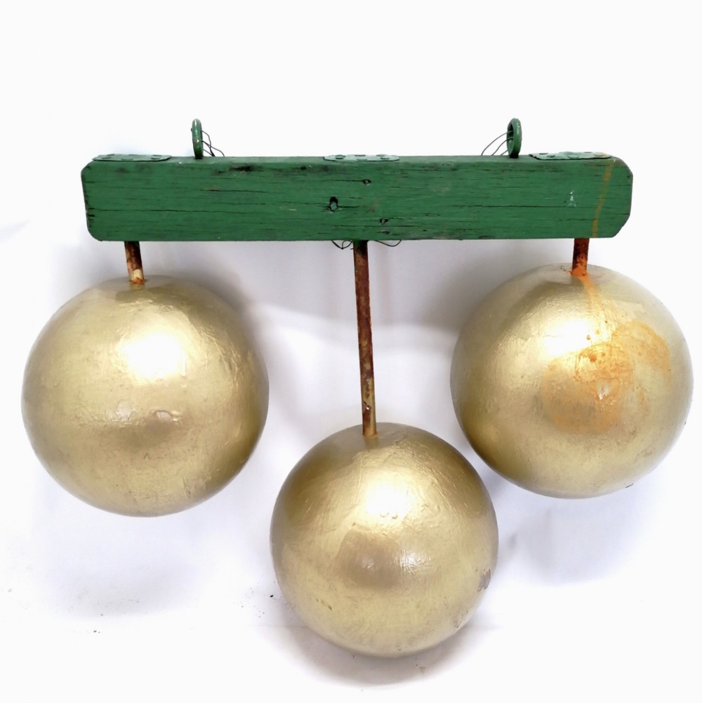 C19th pawnbrokers shop sign 