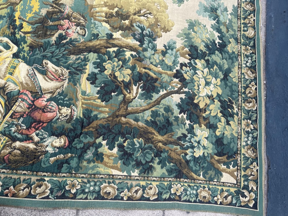 Large tapestry of hunting party in woodland  View X