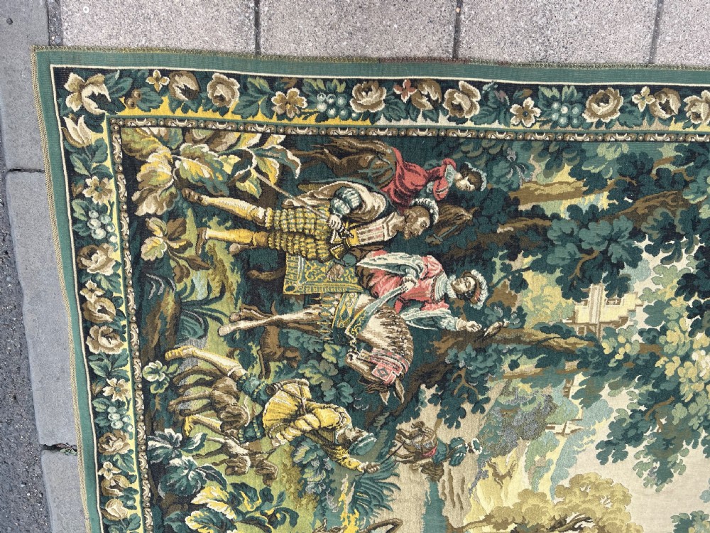 Large tapestry of hunting party in woodland  View XII