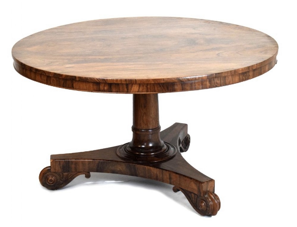 Regency Rosewood circular dining table 
